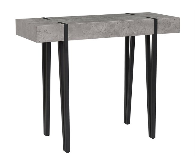 Beliani Mesa auxiliar ADENA 100 Gris Claro