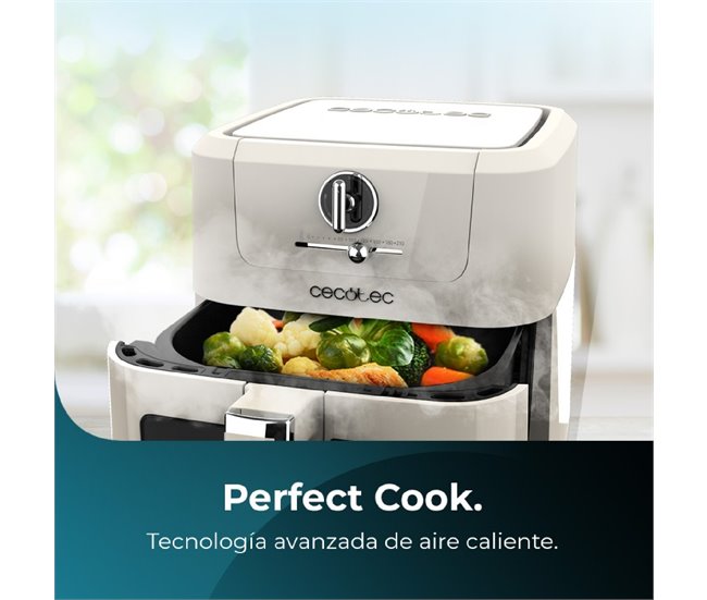 Cecotec Freidora sin aceite Freidora de aire Cecofry Antique 5000 Beige