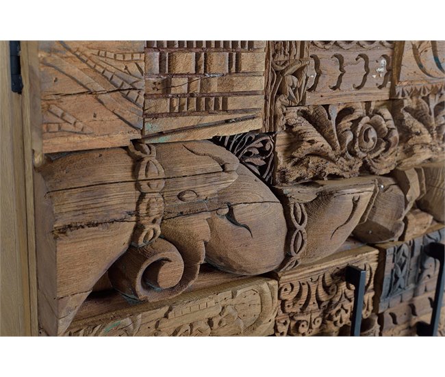 Aparador de madera de mango y madera reciclada  .GINER Y COLOMER Marron