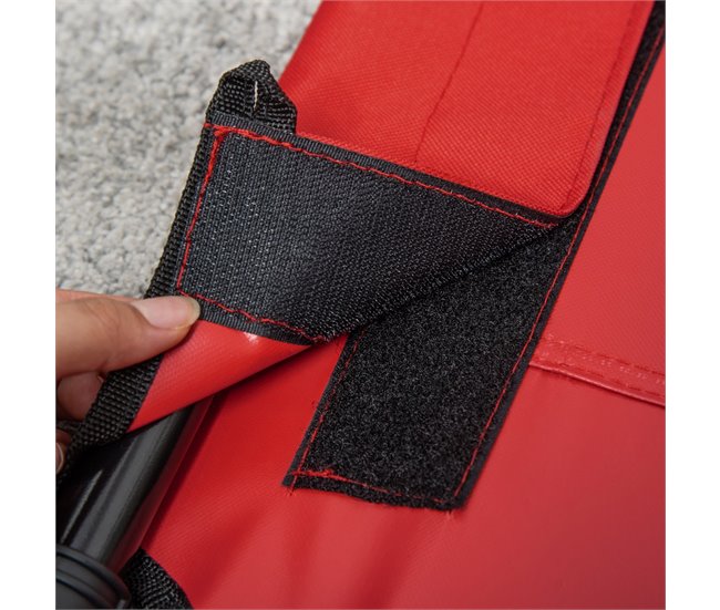 Cama Elevada para Perros Metal y Tela Oxford PawHut Rojo