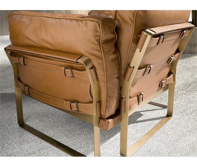 ANGEL CERDA Sillón piel camel Camel