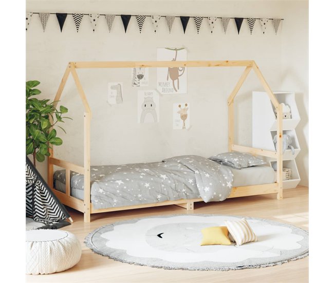 Estructura De Cama Para Niños 206x85 Marron