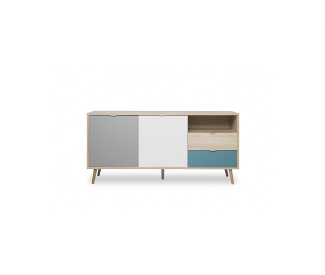 Aparador con 2 puertas y 2 cajones TILE Roble