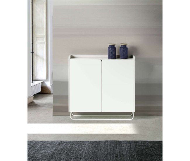 Recibidor zapatero 2 puertas modelo 526 moderno 90 Blanco