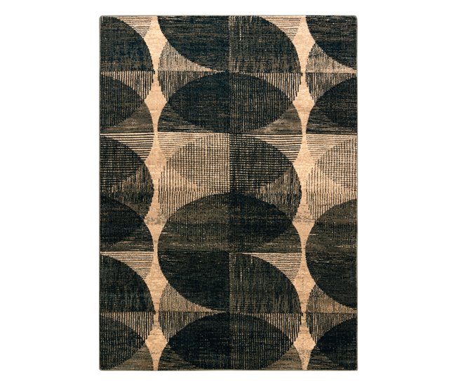 Alfombra de lana OMEGA FADO Geométrico jadeit 170x235 Verde