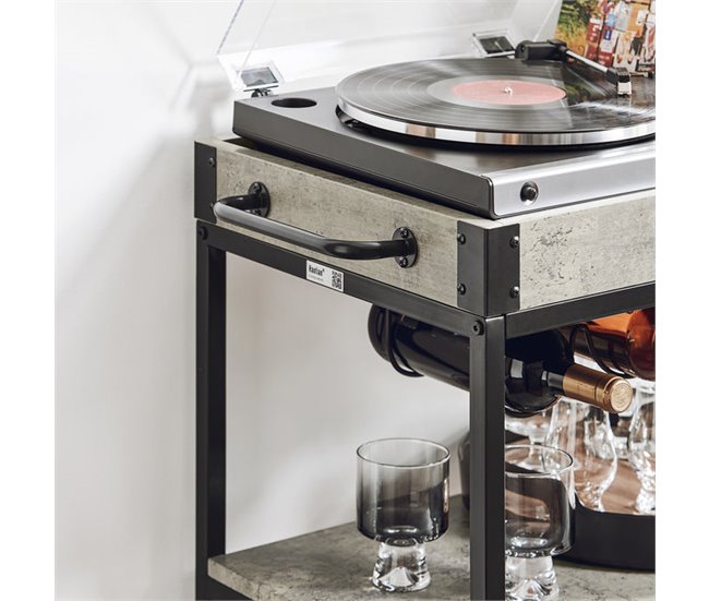 Carrito de Cocina con Bandeja FKW56-HG SoBuy Gris