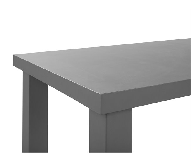 Beliani Conjunto de comedor TARANTO Gris