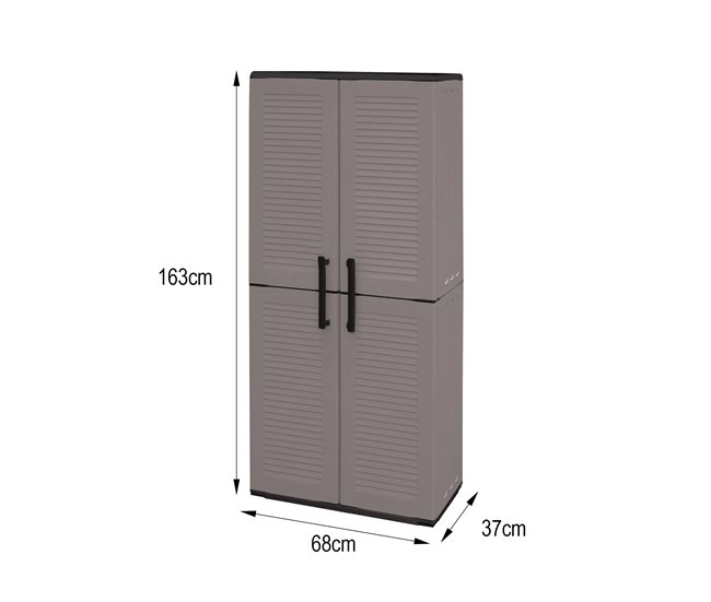 Armario exterior en PVC Gris