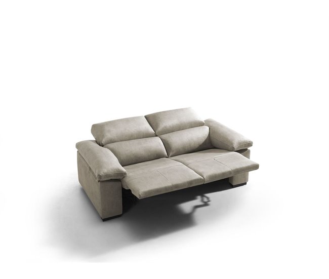 Sofá 3 plazas relax eléctrico BALTIA beige Beige
