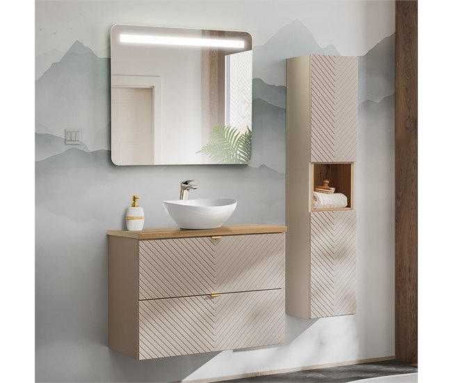 Mueble bajo lavabo encimera Manoa 80 Beige
