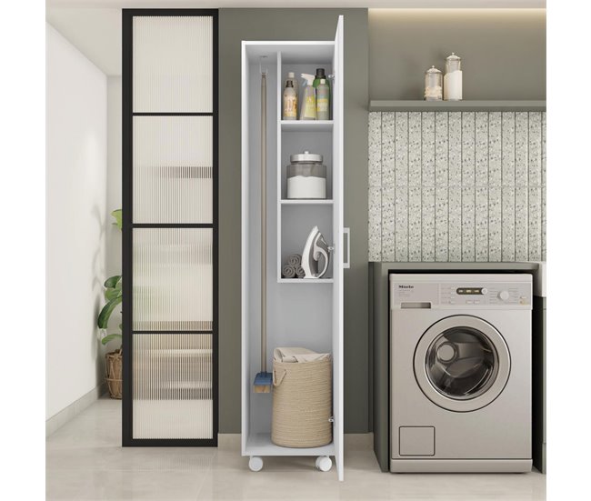 Armario Hogar 1 Puerta 42 Blanco
