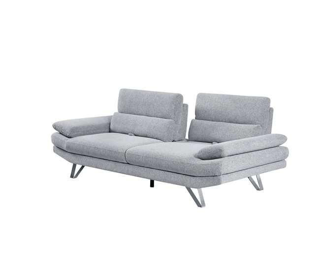 Sofá 3 plazas MARTIN color gris claro Gris Claro