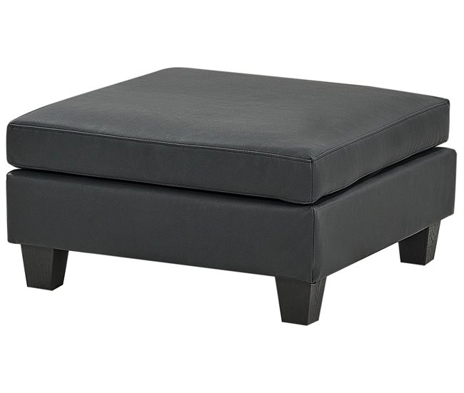 Beliani Sofá modular Piel sintética UNSTAD Negro