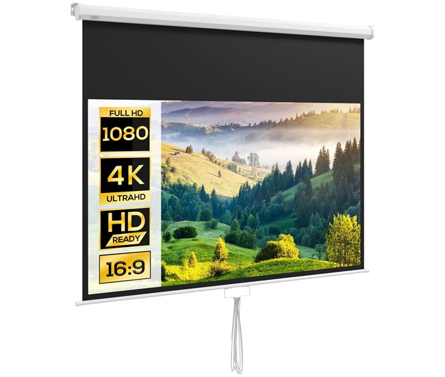 Pantalla de Proyector HOMCOM 001-018V00WT Blanco
