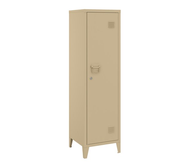 Casillero metálico Kurikka con 3 compartimientos acero Blanco