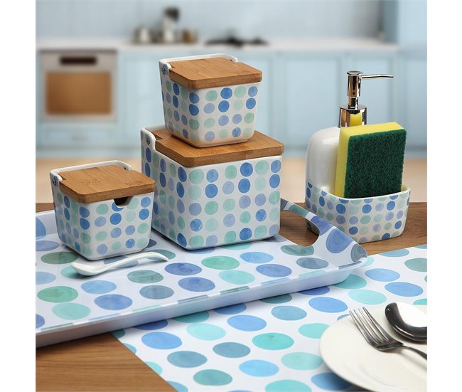 Salero con Tapa Azul