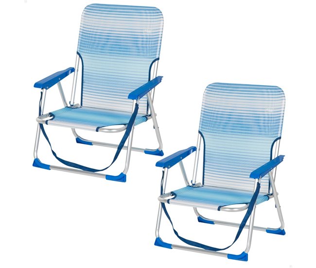 Aktive Pack 2 sillas de playa Azul