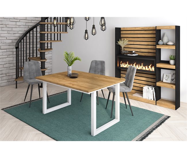 Mesa de Comedor Natural 140x90 Marron