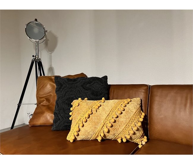 Beliani Cojín decorativo AYROOR 2er Set Mostaza
