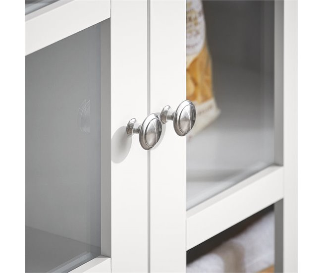 Aparador Cocina con 3 Puertas y 2 Cajones FSB77-W SoBuy Blanco