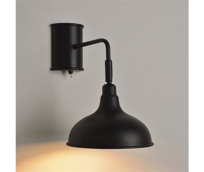 Aplique metal negro LINCOLN 40W Negro