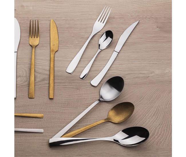 Set de 2 Cuchillos de mesa NICE Bergner Plateado