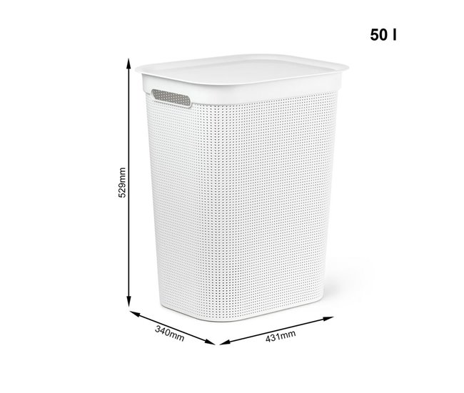 Cesto para la Ropa Brisen Blanco