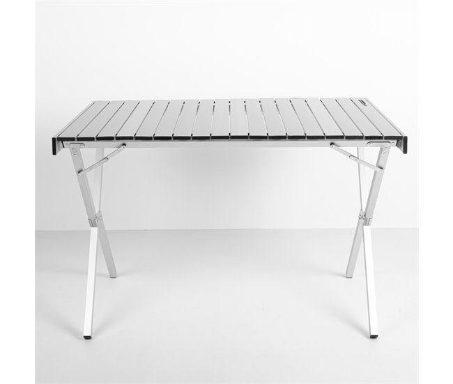 Aktive Mesa plegable camping aluminio antideslizante Gris