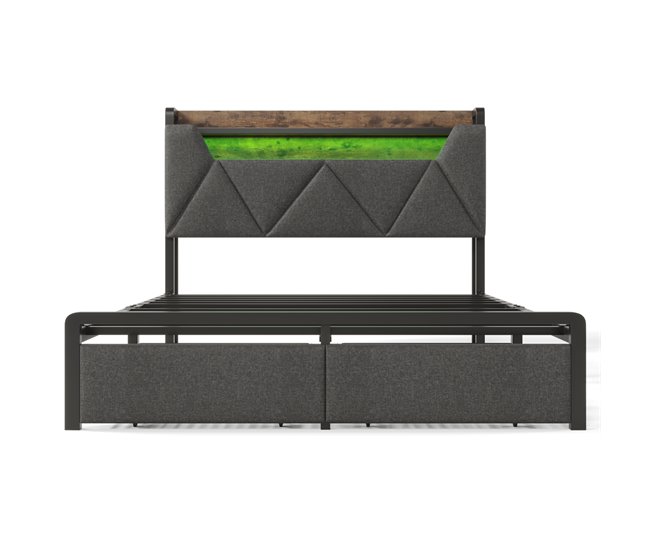 Camas de matrimonio 161x217 Gris