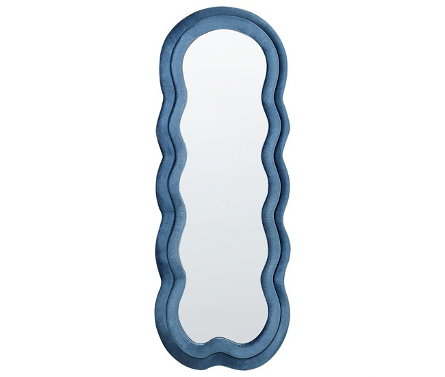 Beliani Espejo LACS Azul