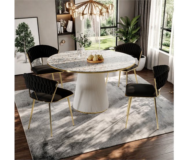 2 piezas, silla de comedor, silla de cocina, silla de salón Negro