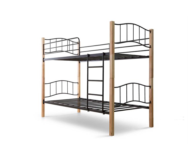 Litera Doble 200x95 Negro/ Crema