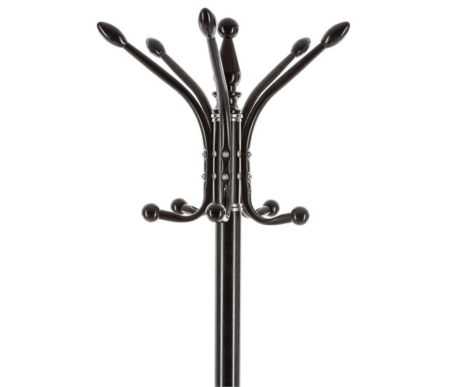 Mueble Auxiliar Perchero Paragüero Negro