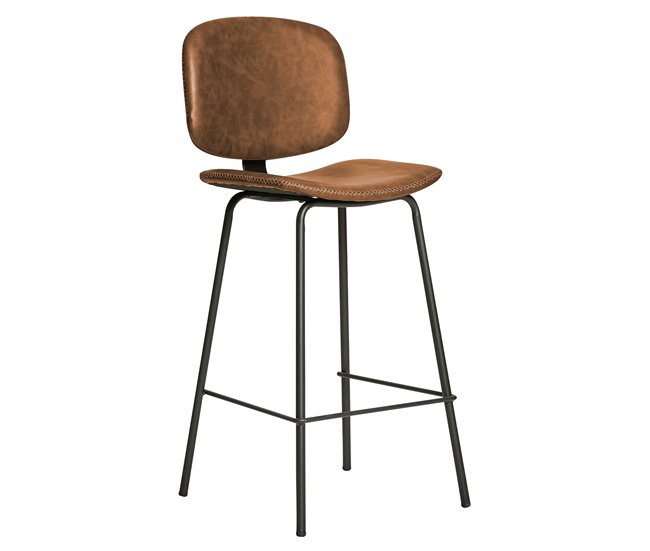 Pack de 2 taburetes altos DECO Marron