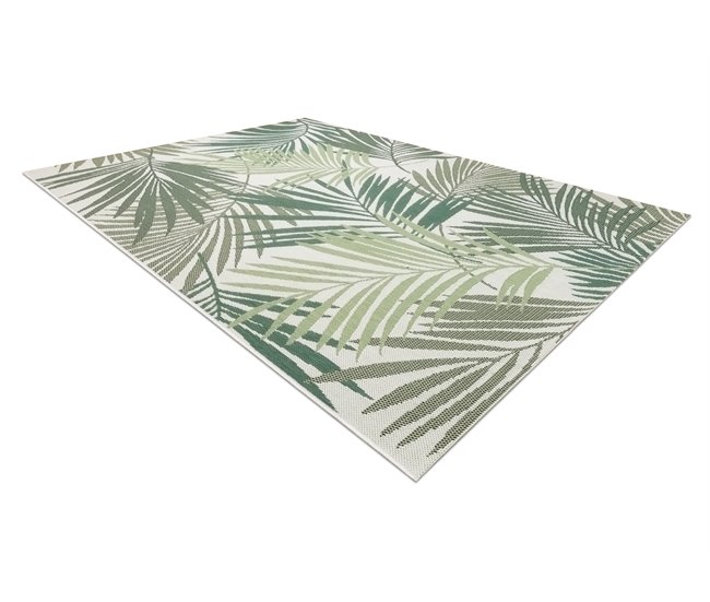 Alfombra de cuerda sisal COLOR Hojas Selva 160x230 Verde