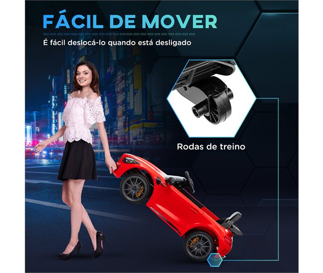Coche Eléctrico Niños PP, Metal AIYAPLAY Rojo