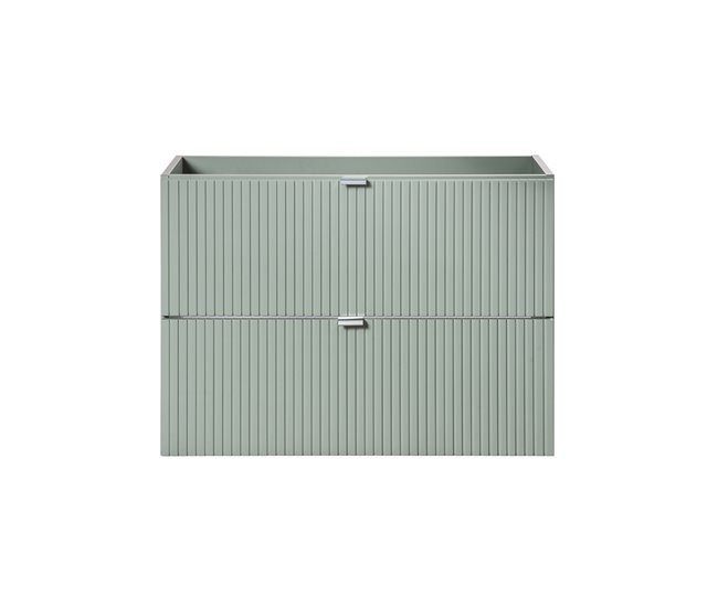 Mueble bajo lavabo 2 cajones Jade Verde
