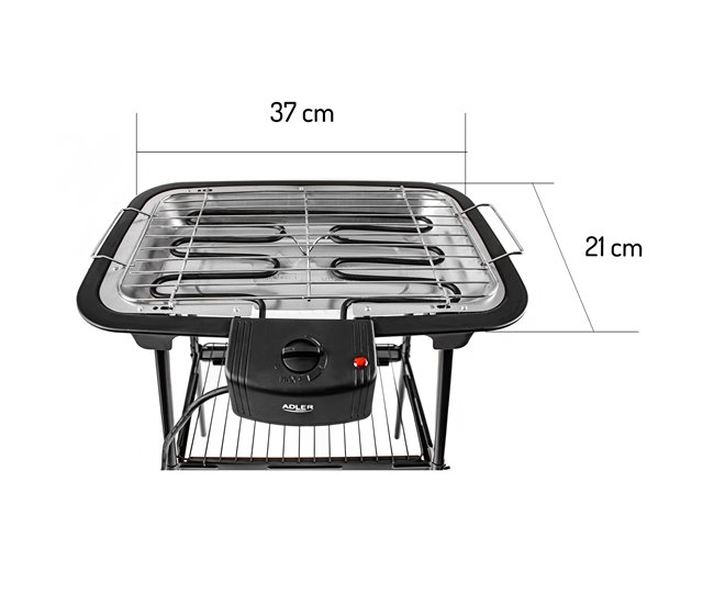 Barbacoa eléctrica Adler AD 6602 Negro