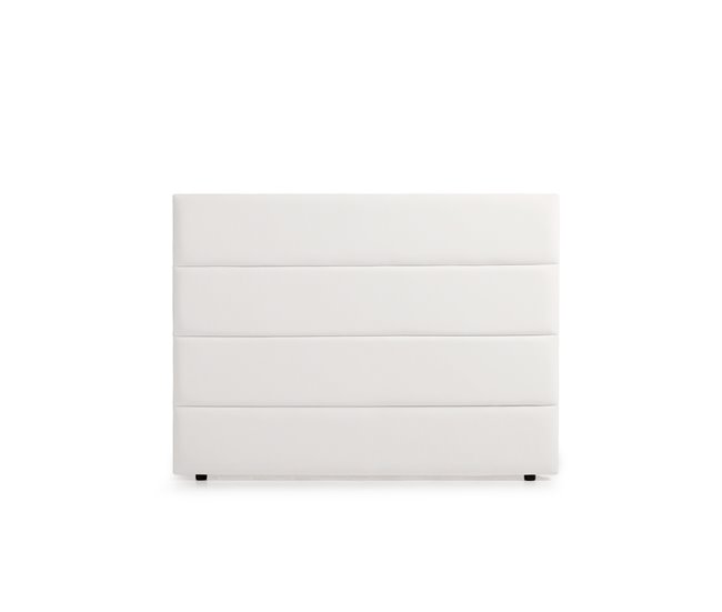 CABECERO TAPIZADO GENOVA POLIPIEL  - Moonia 130 Blanco
