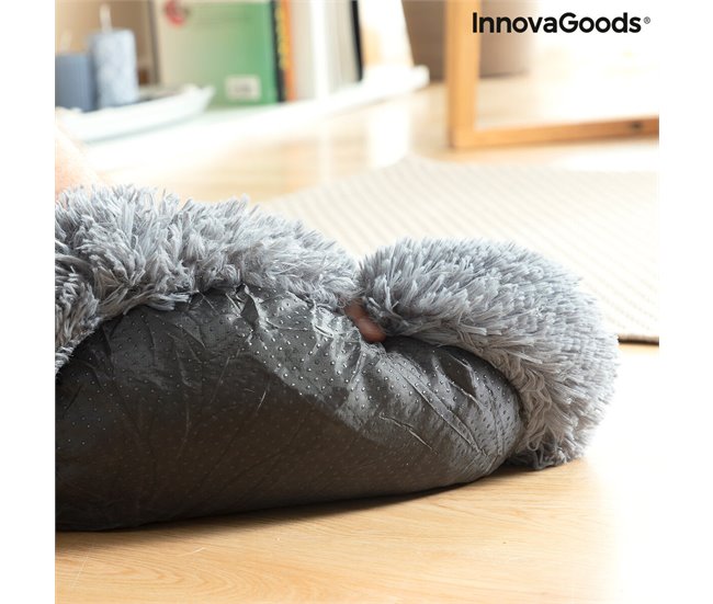 Cama Antiestrés para Mascotas Gris