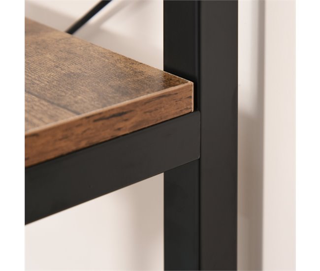 Estantería de 6 Niveles Madera y Metal HOMCOM 80 Multicolor