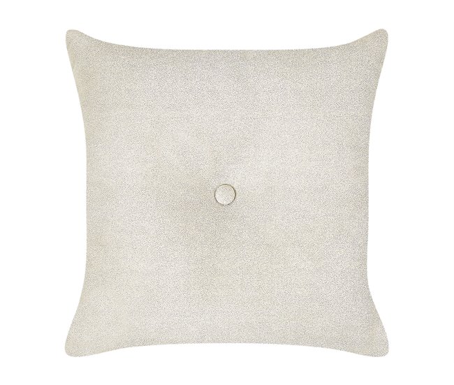 Beliani Chaise longue derecho Terciopelo LATTES Beige