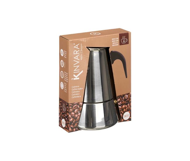 Cafetera Italiana Plateado