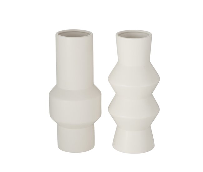 Jarrón decorativo SYBIL surtido 30cm marca BOLTZE  Blanco