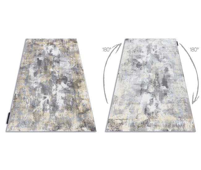 Alfombra DE LUXE moderna 6754 - Structural 120x170 Crema