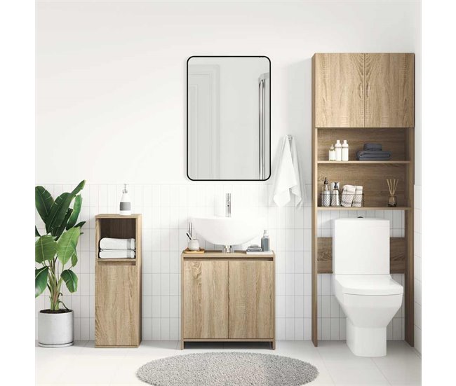 Armario De Baño 60 Natural