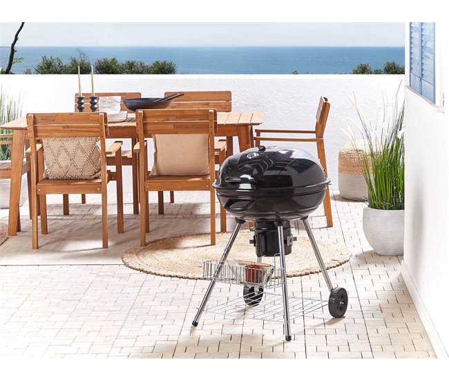 Beliani Barbacoa de carbón MARAPI Negro