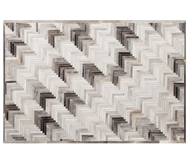 Beliani Alfombra de pelo corto ARSUZ 140x200 Gris Oscuro