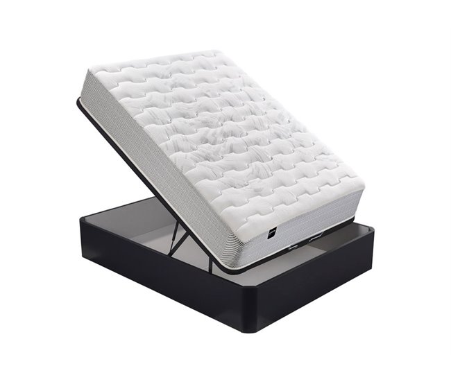 Colchón PEGASUS 8K BULTEX de material celular + canapé gratis Pikolin color wengué 