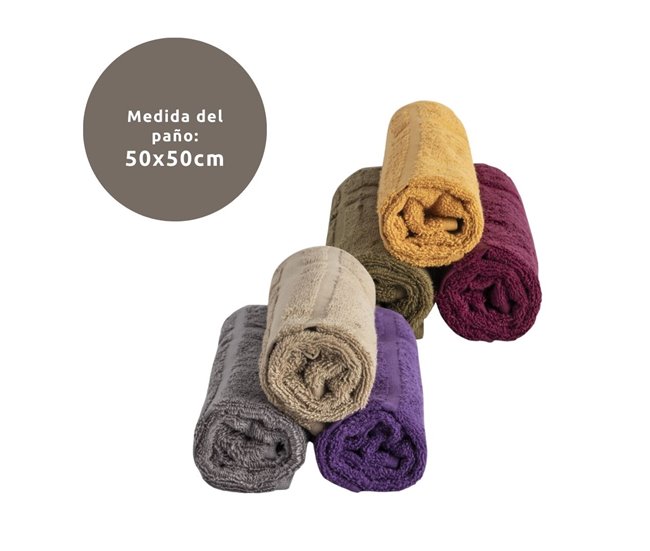 Pack 3 Paños cocina Rizo Algodón 100% Marron